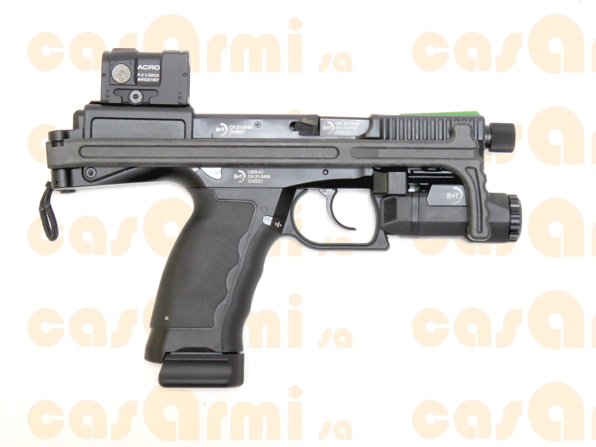 B&T mod. USW-A1, con valigetta 9 Para